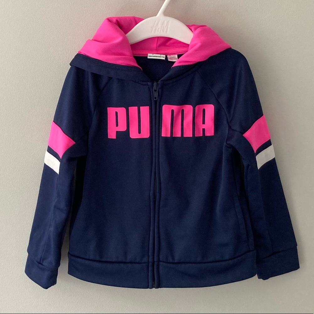 Puma Toddler Girl Long Sleeved Zipper Closure Jacket